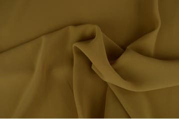 15 meter chiffon stof - donker beige, Verzenden