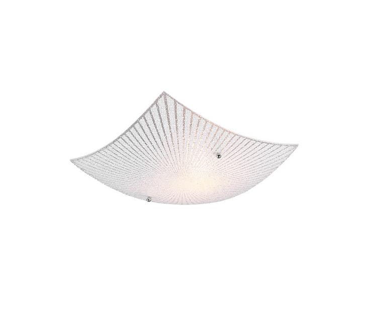 Trio ELISA plafondlamp | E27 Fitting | chroom met transparan, Huis en Inrichting, Lampen | Overige, Nieuw, Verzenden