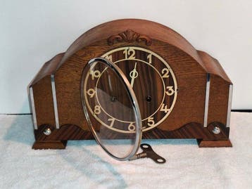 Pendule - Art Deco - Coromandel, Eik - 1930-1940, Antiek en Kunst