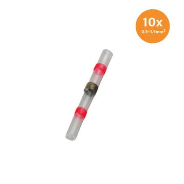 Soldeerhuls Waterdicht Rood (0.5-1.5mm) 10 stuks, Ophalen of Verzenden