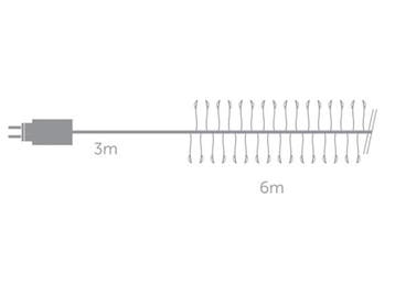 2dekans | Clusterverlichting 600 LED – 6 Meter – Warm Wit –, Ophalen of Verzenden, Nieuw