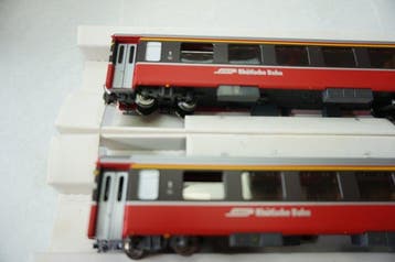 Bemo H0m - 3281 102, 3282 105 - Ensemble de train (3) - 3 x