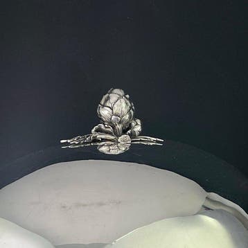 Stolp - Antique - Verzilverd - 1910-1920 - Serveercloche