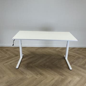Ahrend slingerbureau 160x80 cm,  wit, Gebruikt