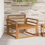 vidaXL Buiten Midden Sofa Naturel, Verzenden, Nieuw