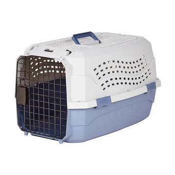 Amazon Basics transportbox 2 deuren 58x38x33 cm blauw, Dieren en Toebehoren, Ophalen of Verzenden, Nieuw