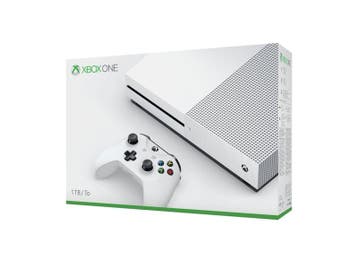 Xbox One S 1TB Wit + S Controller in Doos, Games en Spelcomputers, Spelcomputers | Xbox One, Ophalen of Verzenden, Zo goed als nieuw