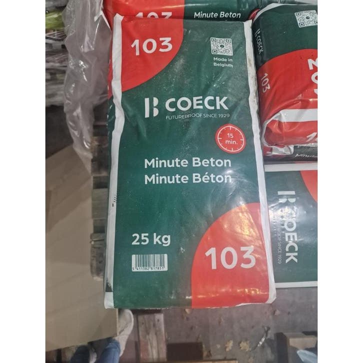 Béton rapide 25kg - quickbeton turbo béton - coeck - sac en, Doe-het-zelf en Bouw, Gereedschap | Overige machines