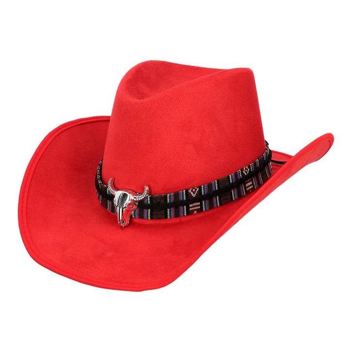 Rode Cowboy Hoed Luxe, Hobby & Loisirs créatifs, Articles de fête, Envoi