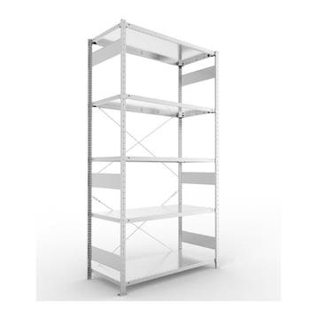 Meta clip legbordstelling 200x130x60 cm 5 legborden, Ophalen of Verzenden