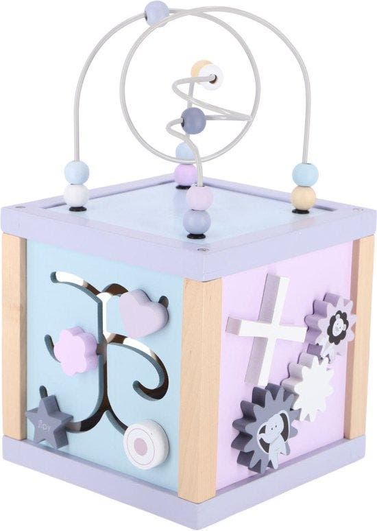 Jipy Houten Activiteiten Kubus Paars/Blauw, Enfants & Bébés, Jouets | Jouets de bébé, Envoi