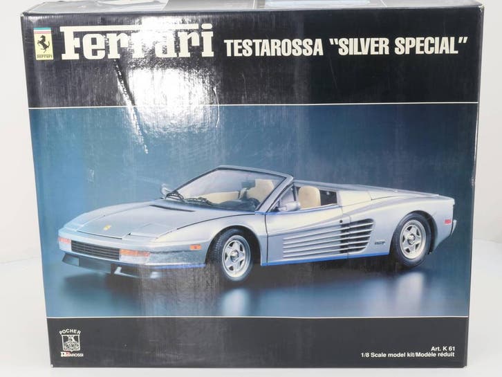 Schaal 1:8 Pocher No. K61 Ferrari Testarossa Spider Silv..., Hobby & Loisirs créatifs, Voitures miniatures | 1:5 à 1:12, Enlèvement ou Envoi
