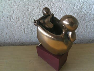 Parastone - Figurine - MOEDER EN KIND + JONGEN OP KLOMPEN +