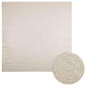 vidaXL Vloerkleed ZIZUR room binnen en buiten 240x240 cm, Huis en Inrichting, Verzenden, Nieuw