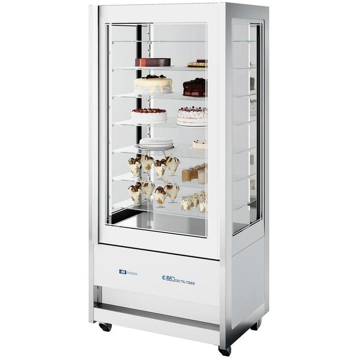 Koelvitrine | CRISTAL TOWER | 718L | RVS/Wit | +1°C/+10°C |, Zakelijke goederen, Horeca | Keukenapparatuur, Nieuw in verpakking