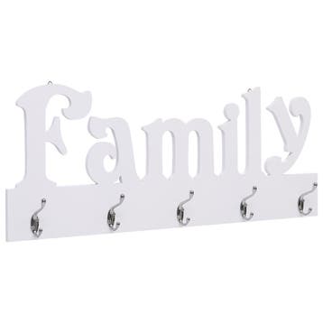 vidaXL Wandkapstok FAMILY 74x29,5 cm, Huis en Inrichting, Verzenden, Nieuw