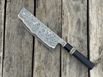 Couteau de cuisine - Couteau de chef japonais fait main,