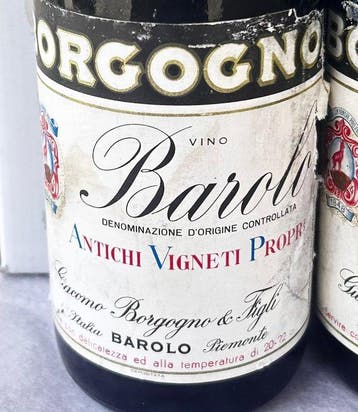 1966 & 1967 Giacomo Borgogno - Barolo Riserva - 2 Flessen