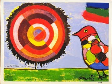 Corneille (1922-2010) - Hommage au peintre Robert Delaunay