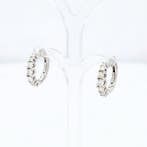 Oorbellen - 18 karaat Witgoud Diamant (Natuurlijk), Handtassen en Accessoires, Oorbellen, Nieuw