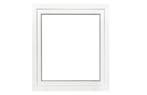 PVC raam draaikiep b100xh120cm wit stomp, Gevelraam of Ruit, 80 tot 120 cm, 120 tot 160 cm, Nieuw