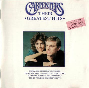 Carpenters - Their Greatest Hits, Verzenden