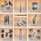 Enkelwandig kachelpijp rvs  voor lage prijzen, Huis en Inrichting, Verzenden, Nieuw