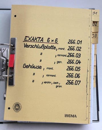 Ihagee Ihagee Exakta 6x6cm. kompletter Zeichnungssatz aus, Audio, Tv en Foto, Nieuw