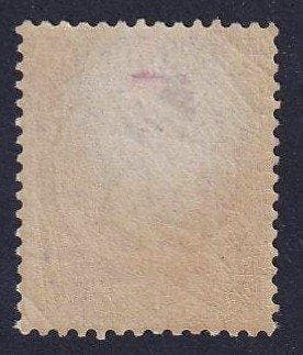 Belgique 1884 - 1F Rouge-brun sur fond vert - Léopold II de, Gestempeld
