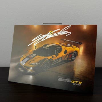 Ferrari 296 GT3 EVO - Official Fan Card - Leclerc Signed &, Nieuw