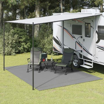 vidaXL Tenttapijt 4x3 m antracietkleurig, Verzenden, Nieuw