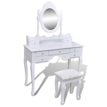 Luxe Kaptafel wit: -35% Retour Deal, direct weg!, Victoriaans, Verzenden, 50 tot 100 cm, Zo goed als nieuw