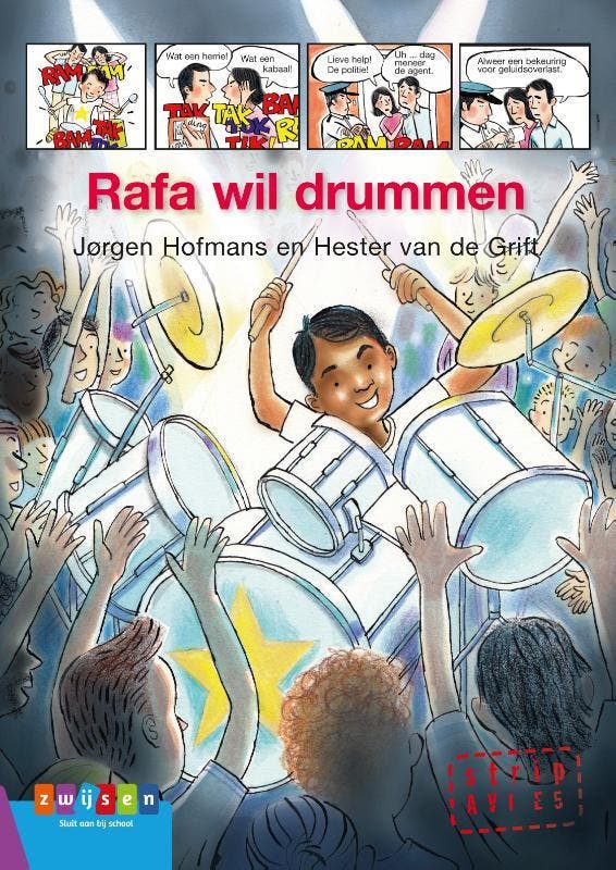 Rafa wil drummen / AVI strip 9789048731787 Jørgen Hofmans, Boeken, Kinderboeken | Jeugd | onder 10 jaar, Zo goed als nieuw, Verzenden