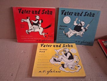 Vader und Sohn / Panel / Nick Knatterton - 8 Album - Eerste, Nieuw