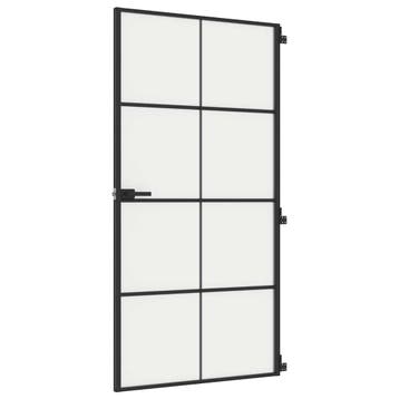 vidaXL Binnendeur smal 102,5x201,5 cm gehard glas en, Doe-het-zelf en Bouw, Deuren en Vliegenramen, Verzenden, Nieuw