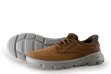 Skechers Instappers in maat 41 Bruin, Kleding | Heren, Schoenen, Bruin, Verzenden, Overige typen, Zo goed als nieuw