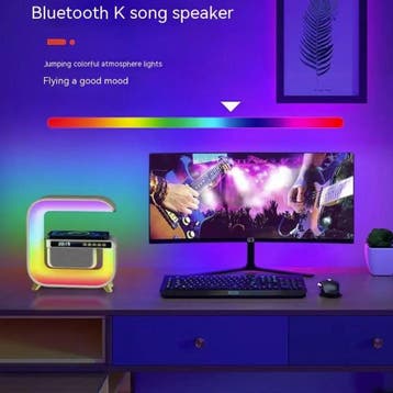 RGB Sound Box & Oplader - Alarm Klok Bluetooth 5.0 Draadloze, Verzenden, Nieuw