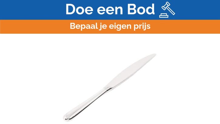 Bieden: Alessi Stainless Steel 18/10 Marine Table Knife - L, Watersport en Boten, Bootonderdelen, Ophalen of Verzenden