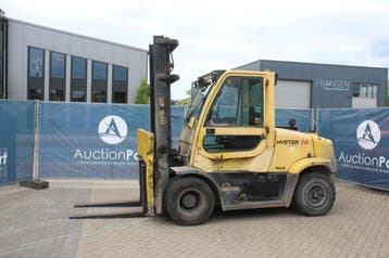 Veiling: Heftruck Hyster H7.0FT Diesel 7000kg 4.0m 2007, Ophalen