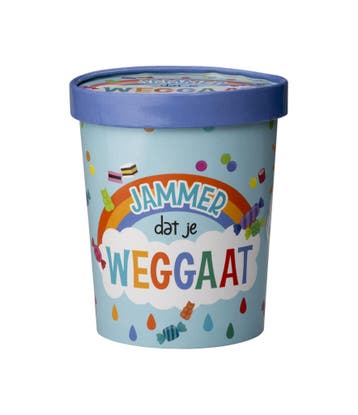 Snoepbakje Jammer Dat Je Weggaat 12cm, Verzenden, Nieuw
