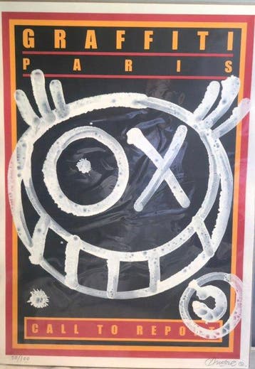 André Saraiva (1971) - Graffiti Paris Call To Report, Antiek en Kunst, Kunst | Schilderijen | Modern