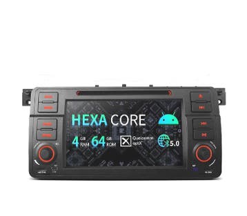AUTORADIO GPS POUR BMW E46 ANDROID 12 DVD 64GB ROM 4GB RAM 9, Verzenden, Nieuw