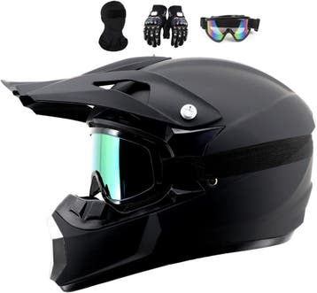 Motocrosshelm Full-face zwart | Tweede kansje | OP = OP, Overige merken, Kinderen, Tweedehands, Offroadhelm