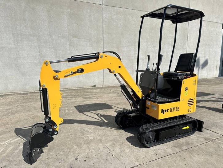 Veiling: Minigraver JPC KV12 Diesel 2025 Nieuw, Zakelijke goederen, Machines en Bouw | Kranen en Graafmachines, Ophalen