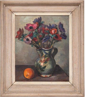 Matthieu Wiegman (1886 – 1971) - Stilleven met Anemonen