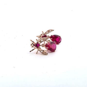 Zonder minimumprijs - Oorbellen - 9 kt. Zilver, Roségoud, Handtassen en Accessoires, Nieuw