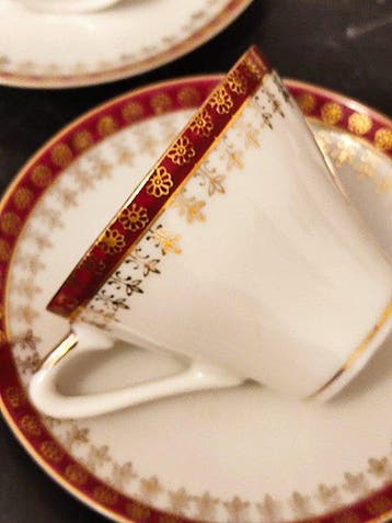 Harzberg Germania - Koffieservies voor 6 (14) - Porselein