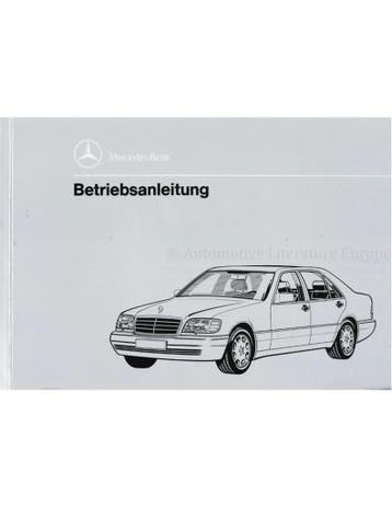1994 MERCEDES BENZ S KLASSE INSTRUCTIEBOEKJE DUITS