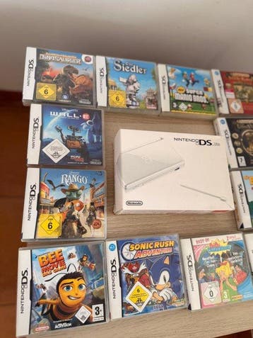 Nintendo - DS lite - Nintendo DS Lite Konsole mit Spielen -, Nieuw