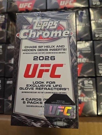 2026 Topps Chrome Mixed martial arts Originele verpakking,, Nieuw